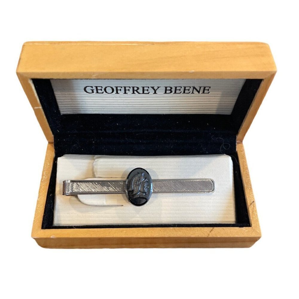 Geoffrey Beene Tie Tack Clip Youth Boy Silver Tone Soldier In Box